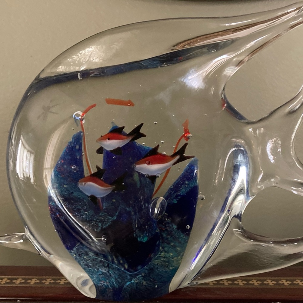 Handcrafted Glass Fish Aquarium Decor